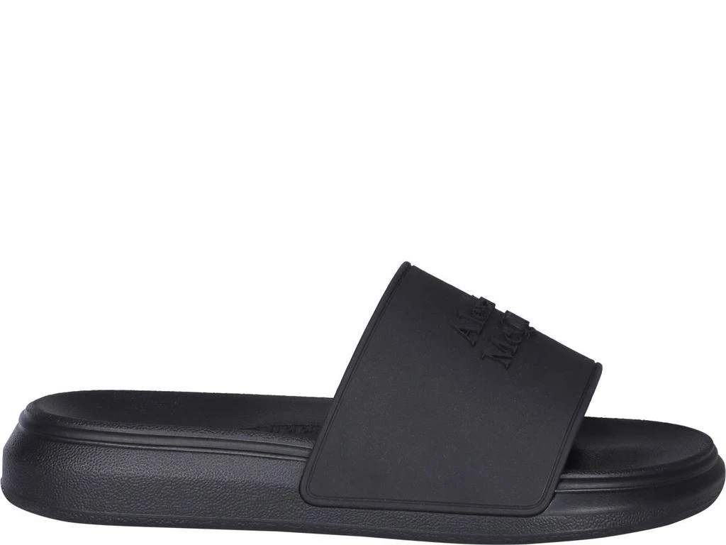 商品Alexander McQueen|Alexander McQueen Logo Slide Sandals,价格¥1700,第1张图片