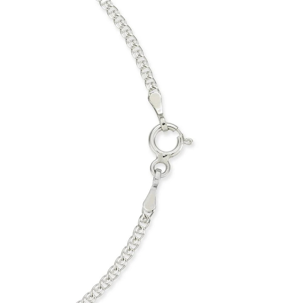 商品Macy's|Cultured Tahitian Pearl (9mm) & Diamond (1/8 ct. t.w.) 18" Pendant Necklace in 14k White Gold,价格¥2144,第2张图片详细描述