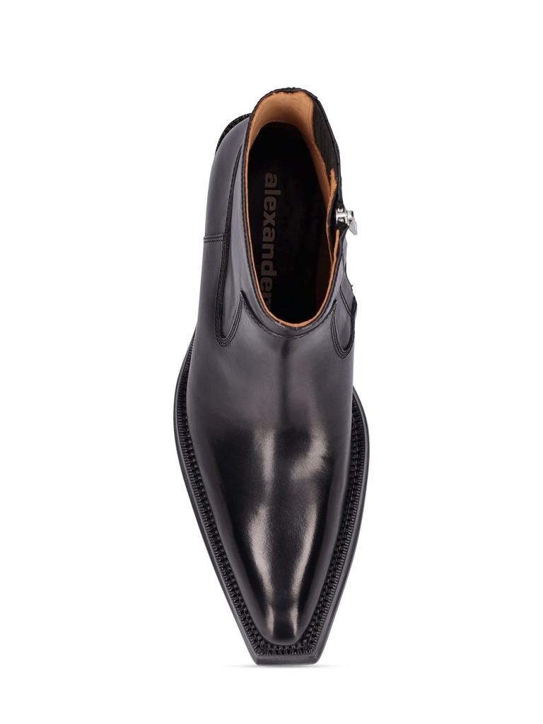 55mm Donovan Leather Ankle Boots商品第4张图片规格展示