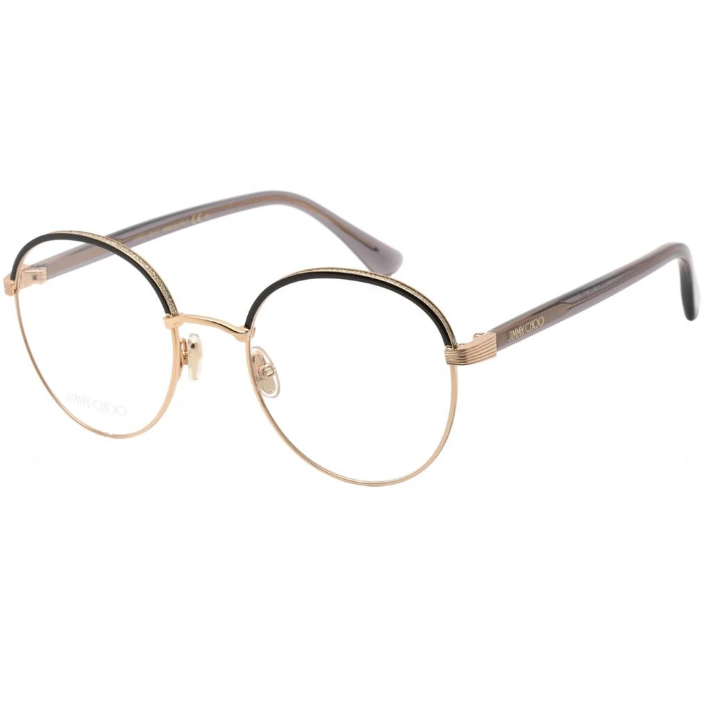 商品Jimmy Choo|Jimmy Choo Women's Eyeglasses - Clear Lens Gold Metal Round Frame | JC 267/G 0J5G 00,价格¥500,第1张图片