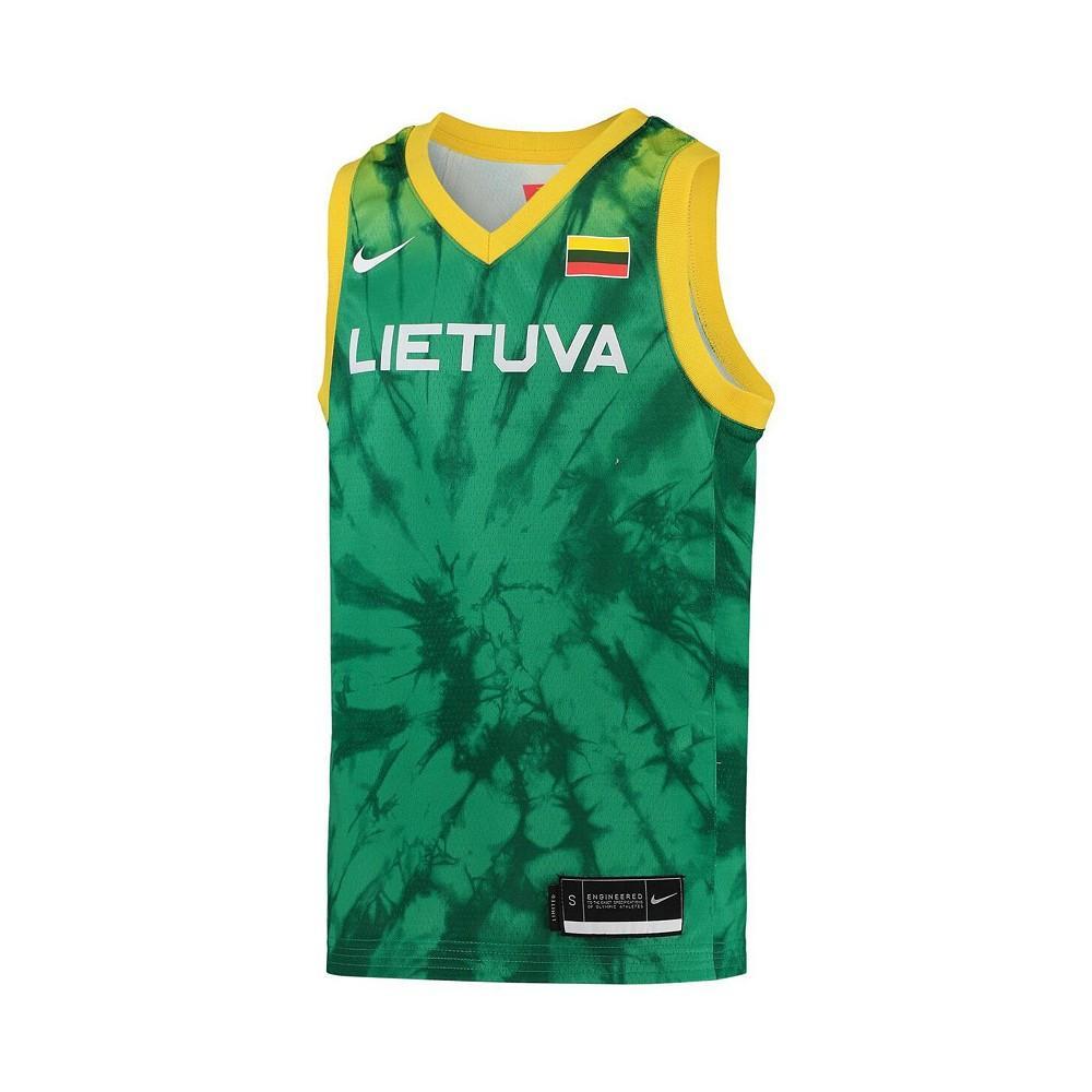 商品NIKE|Youth Boys Green Lithuania Basketball 2020 Summer Olympics Replica Team Jersey,价格¥553,第4张图片详细描述