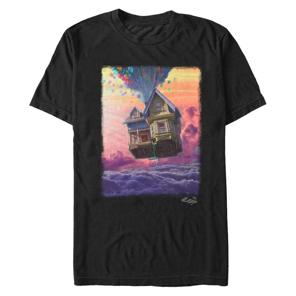 商品Disney|Disney Pixar Men's Up Balloon House Cloud Portrait, Short Sleeve T-Shirt,价格¥185,第1张图片