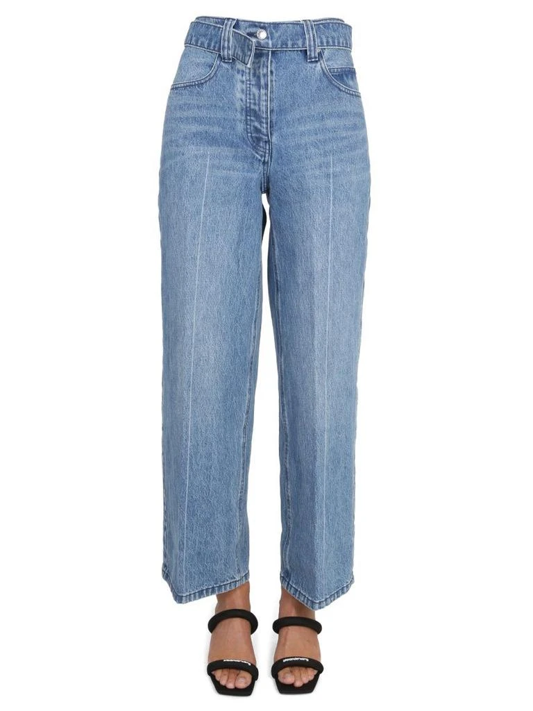 商品Alexander Wang|Alexander wang women's blue other materials jeans,价格¥5221,第2张图片详细描述
