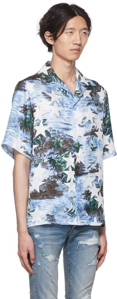 商品AMIRI|Blue Tropical Star Camp Shirt,价格¥4258,第2张图片详细描述