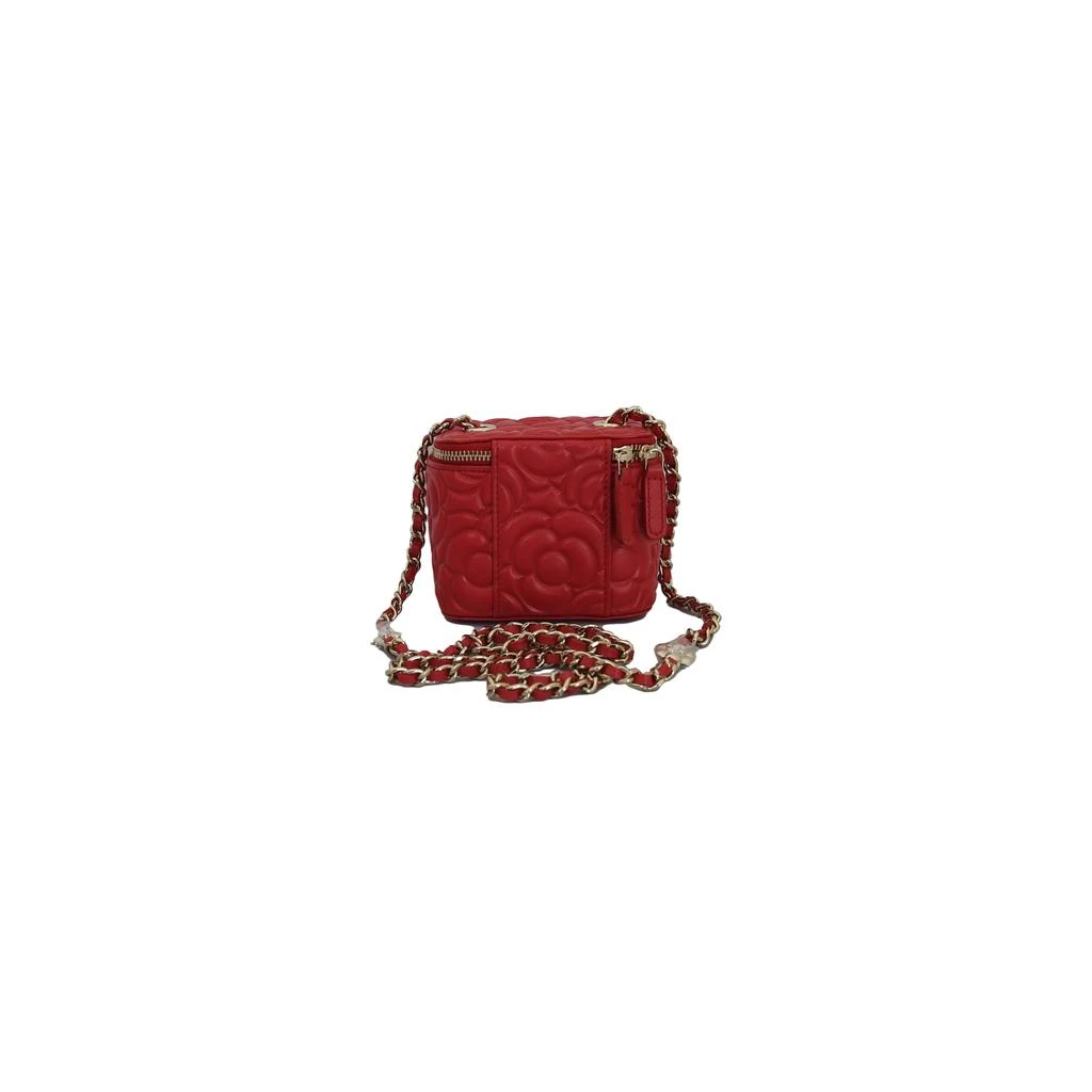 商品Chanel|Chanel Camellia Flower Vanity Crossbody Bag Red,价格¥21556,第3张图片详细描述