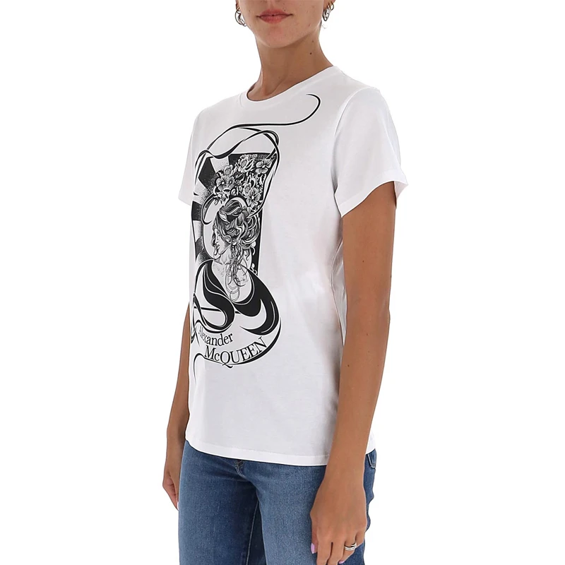 ALEXANDER MCQUEEN 白色女士POLO衫 634165-QZABS-0900 商品