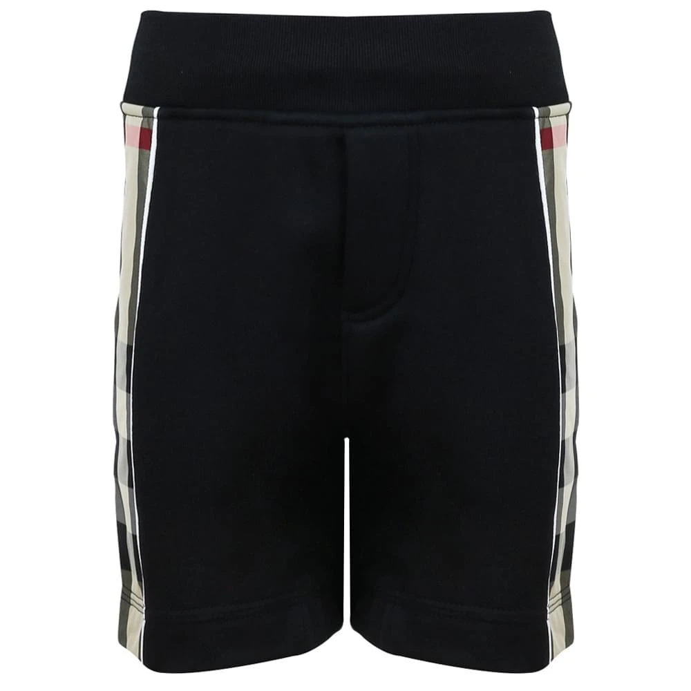 商品Burberry|Black Graham Baby Shorts,价格¥902,第1张图片