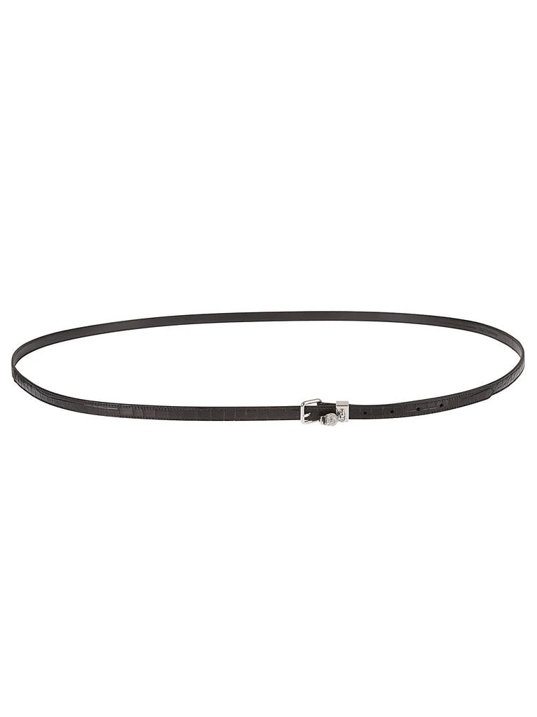 商品Alexander McQueen|Alexander McQueen New Stamp Croco Double Pave Belt,价格¥5551,第1张图片