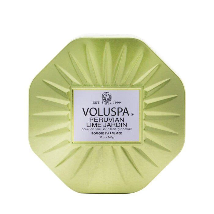 商品Voluspa|Voluspa 三烛芯八边形装饰罐香薰蜡烛 - 秘鲁柠檬花园 340g/12oz,价格¥172,第3张图片详细描述