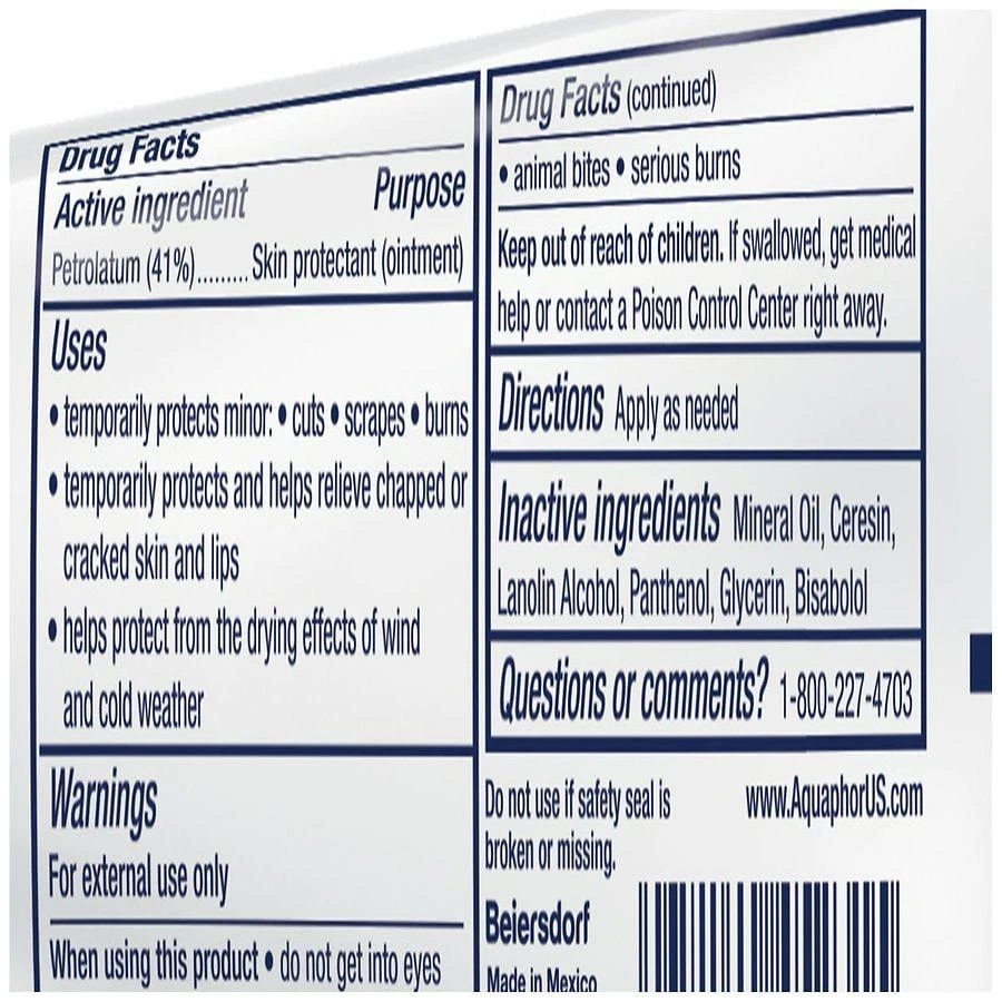 商品Aquaphor|Advanced Therapy Healing Ointment Skin Protectant,价格¥82,第4张图片详细描述
