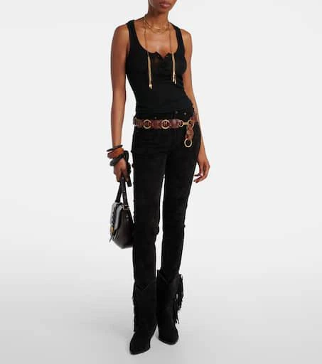 商品Isabel Marant|Dorothea suede slim pants,价格¥18453,第2张图片详细描述