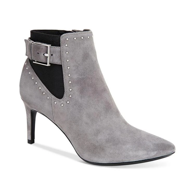 商品Calvin Klein|Calvin Klein Women's Jozie Studded Pointed Toe Booties 及踝靴,价格¥386,第2张图片详细描述