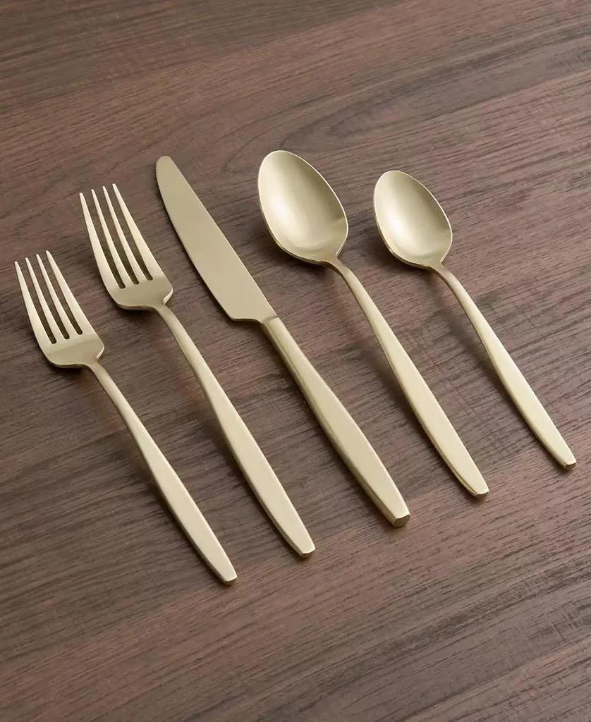 商品Cambridge Silversmiths|Nylah Champagne Satin Flatware Set, 20 Piece,价格¥578,第3张图片详细描述