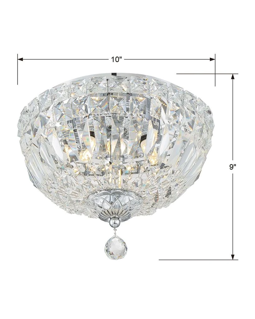 商品Crystorama|Roslyn 3-Light Chrome Ceiling Mount,价格¥2915,第3张图片详细描述