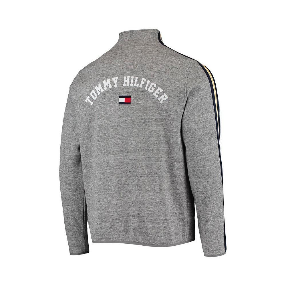 商品Tommy Hilfiger|Men's Heathered Gray Nashville Predators Mario Quarter-Zip Jacket,价格¥644,第5张图片详细描述