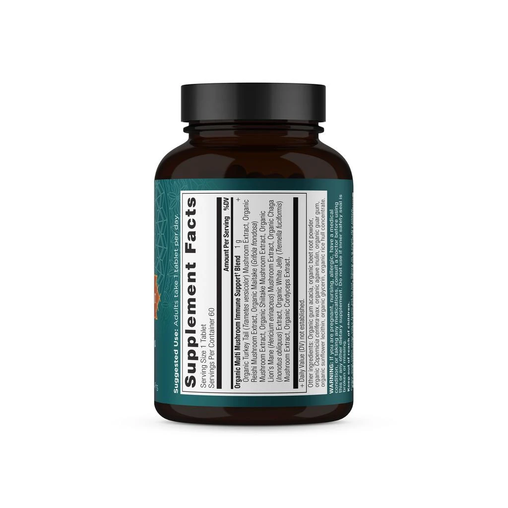 商品Ancient Nutrition|Multi Mushroom Daily Immune Defense | Tablets (60 Tablets),价格¥379,第3张图片详细描述