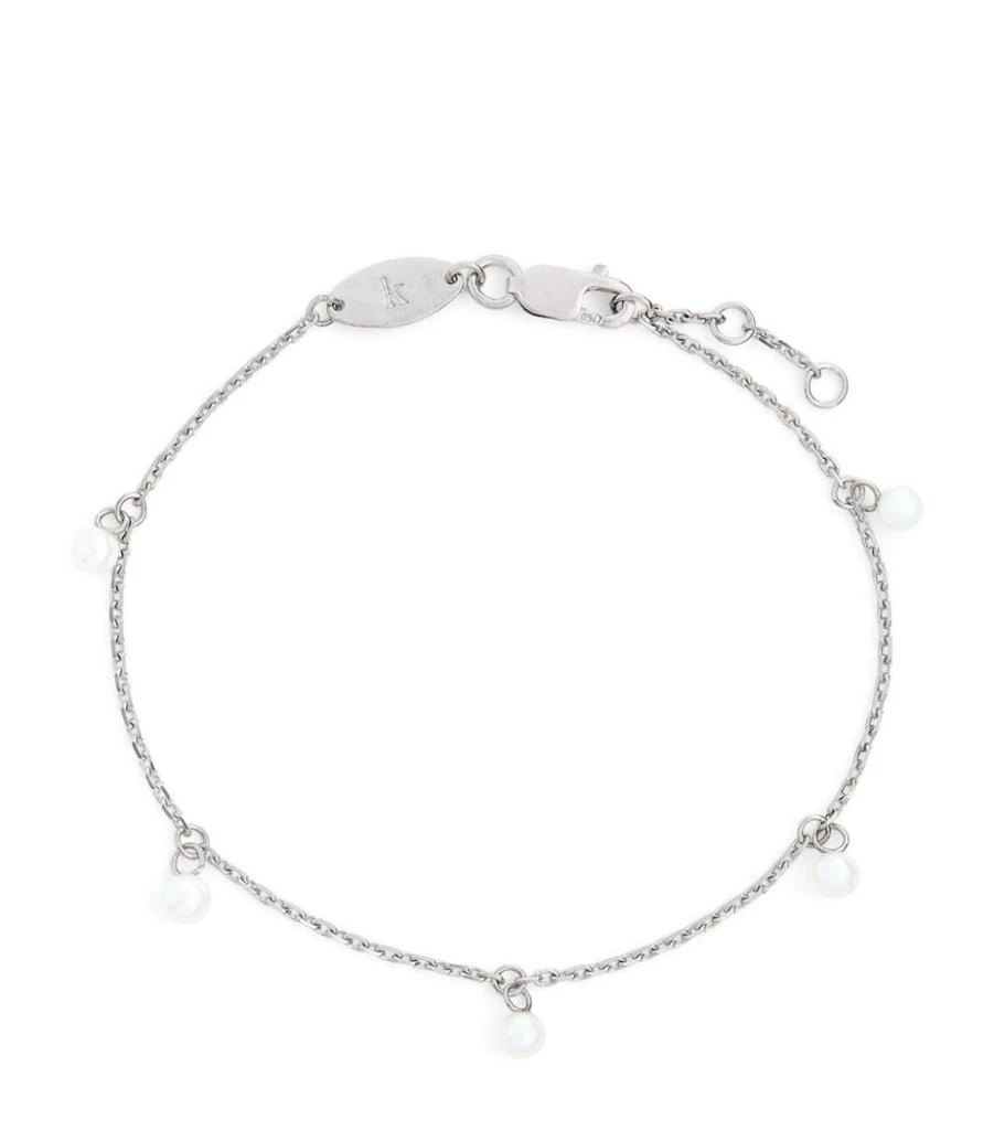 商品Redline|White Gold and Pearl Milakoya Bracelet,价格¥5477,第1张图片