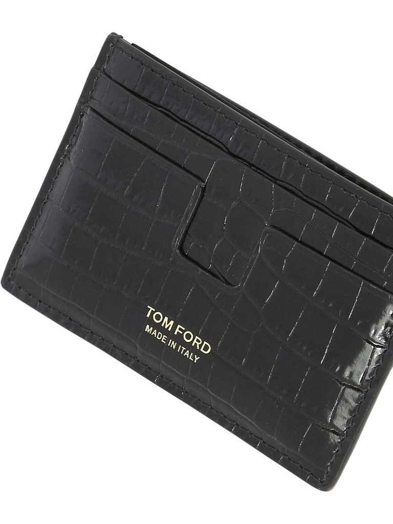 商品Tom Ford|Alligator Wallets & Card Holders Black,价格¥1559,第4张图片详细描述