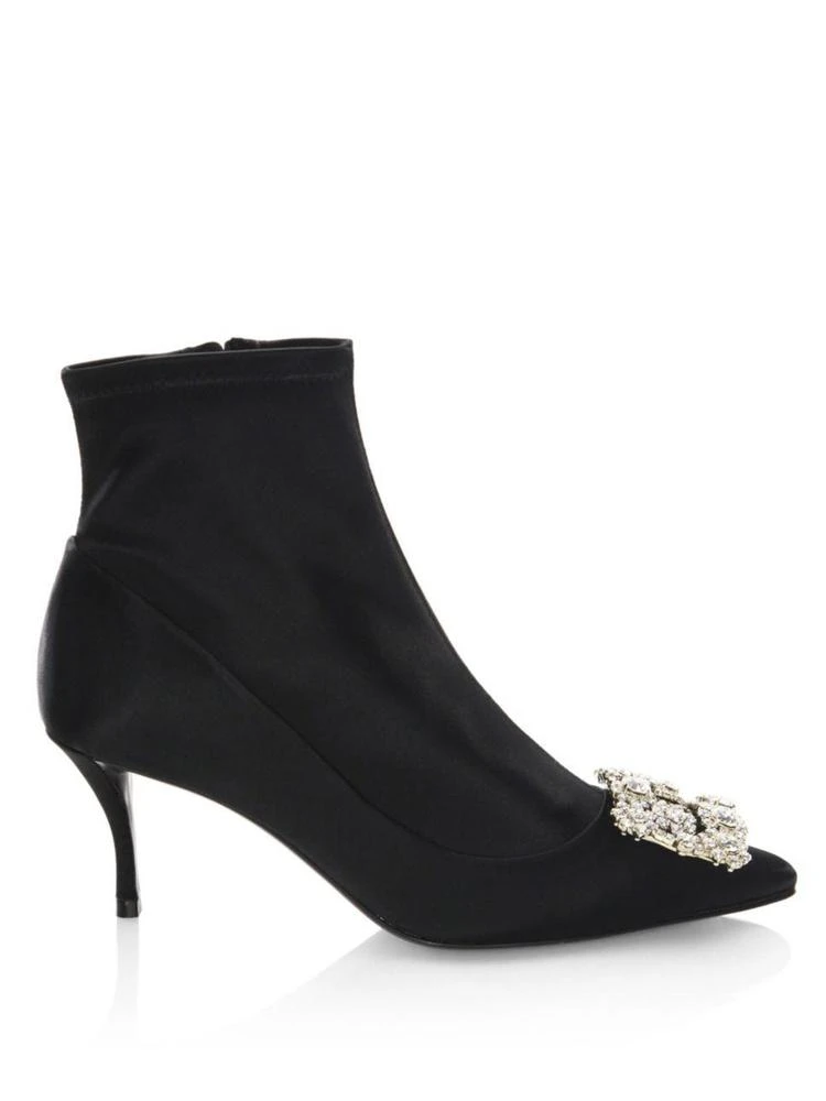 商品Roger Vivier|方扣绸缎踝靴,价格¥15547,第5张图片详细描述