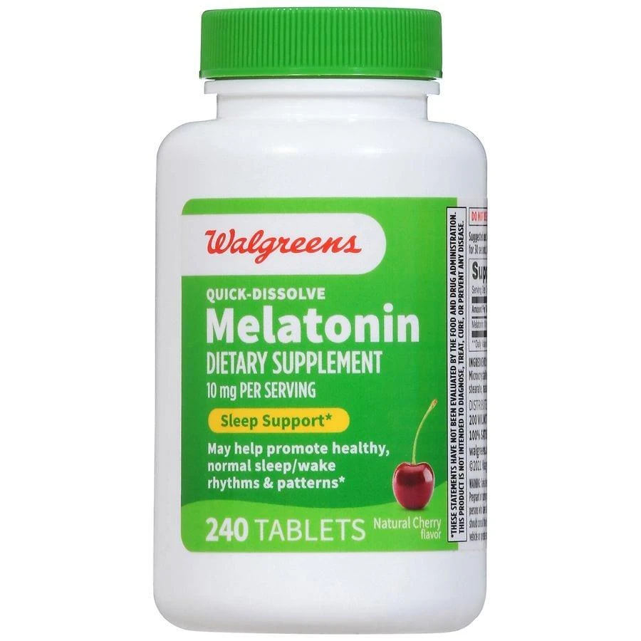 Quick Dissolve Melatonin 10 mg (240 days) Natural Cherry 商品