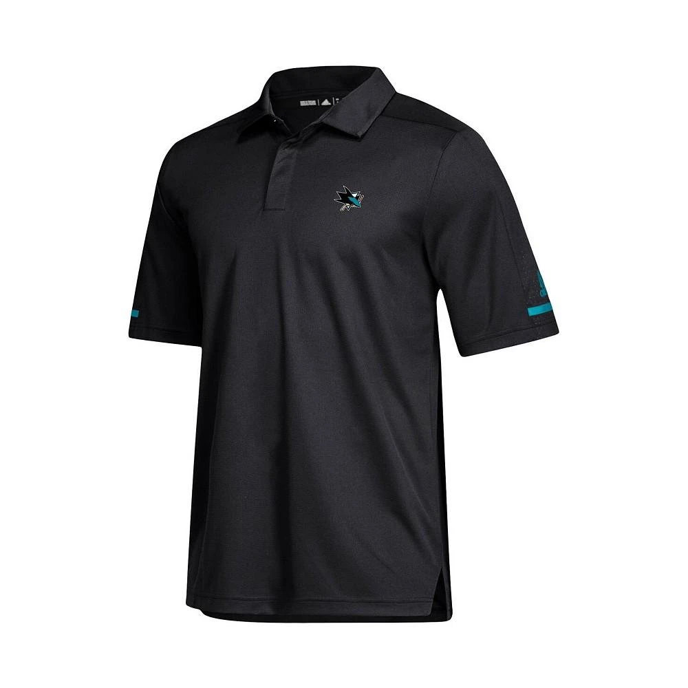 商品Adidas|Men's Gray San Jose Sharks Game Day climalite Polo Shirt,价格¥598,第3张图片详细描述