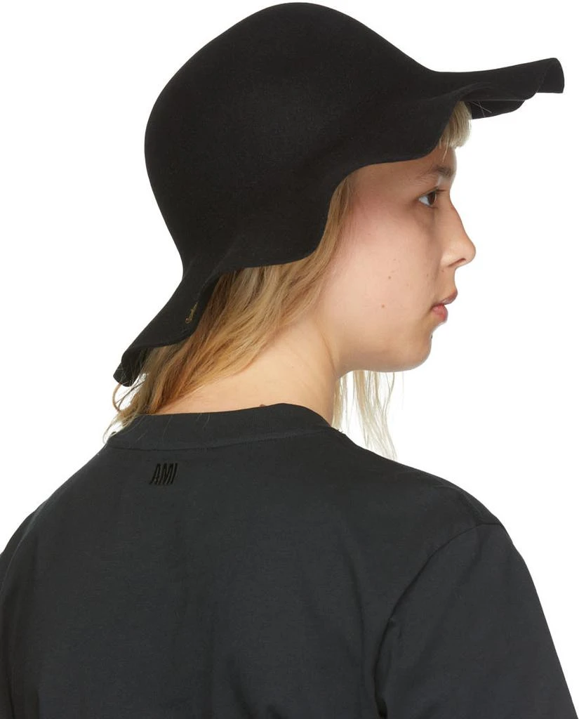 商品AMI|Black Borsalino Edition Felted Hare Fur Hat,价格¥1350,第3张图片详细描述