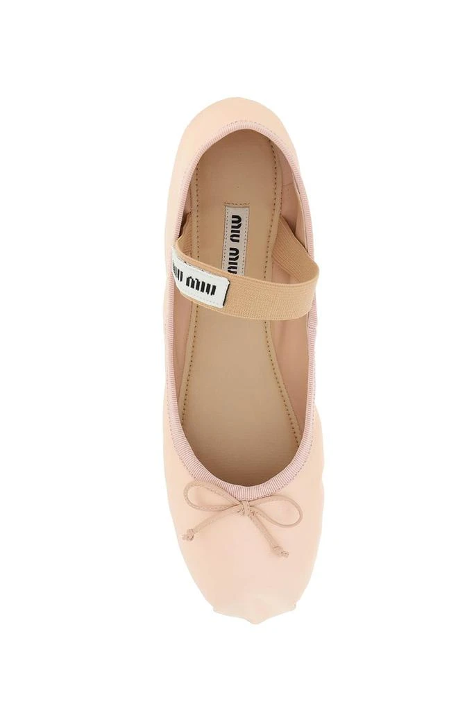 商品Miu Miu|Miu miu satin ballet flats,价格¥3426,第2张图片详细描述