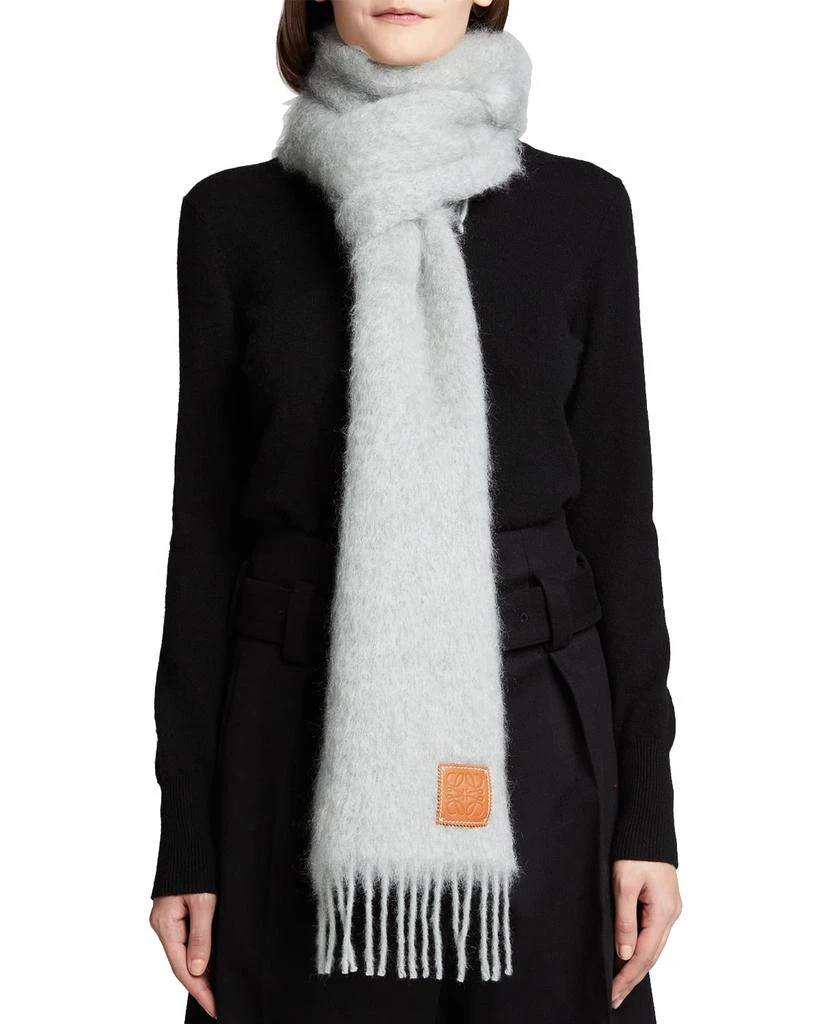 商品Loewe|Anagram Mohair Fringe Scarf,价格¥2441,第3张图片详细描述