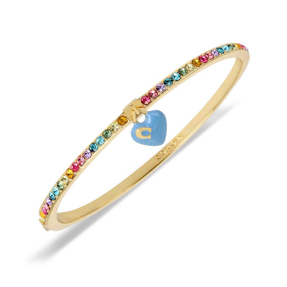 Heart Charm Bangle Bracelet商品第2张图片规格展示