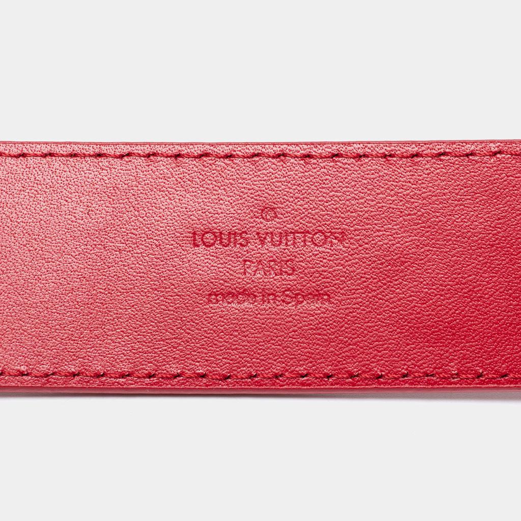 Louis Vuitton Red Leather New Wave Belt 85CM商品第4张图片规格展示