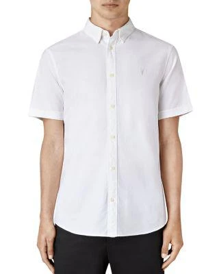 商品ALL SAINTS|Huntingdon Slim Fit Button-Down Shirt,价格¥481,第1张图片