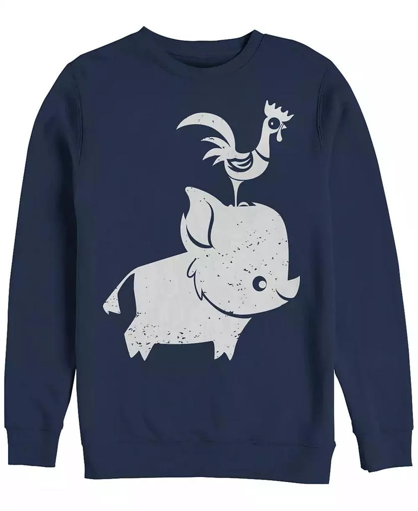 商品Disney|Disney Men's Moana Cute Pua and Hei Hei, Crewneck Fleece,价格¥337,第1张图片