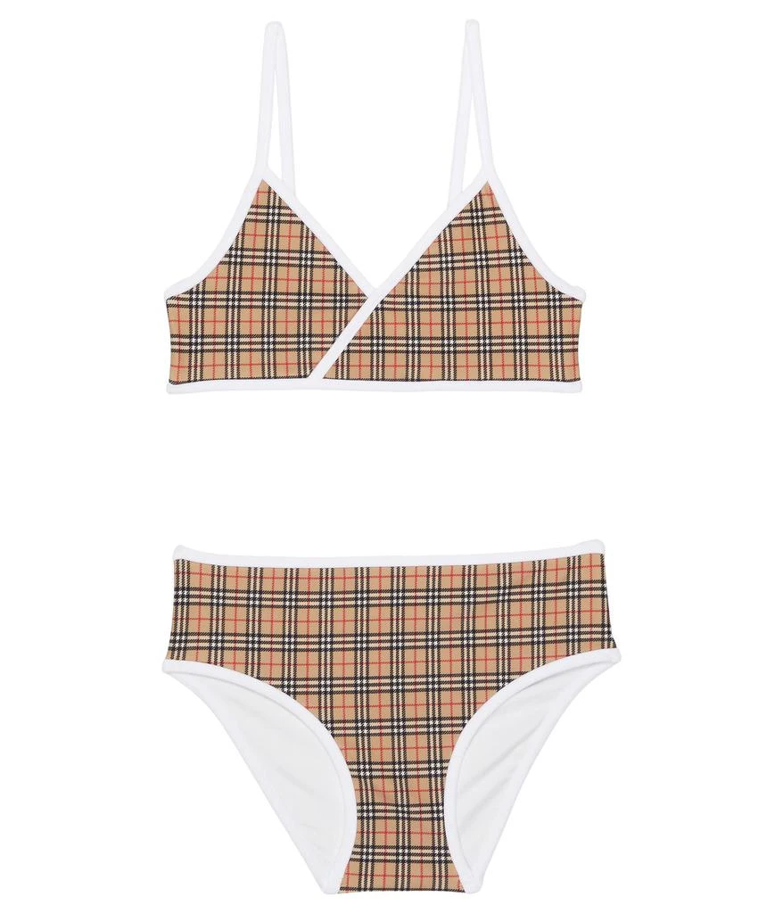 商品Burberry|Crosby Check Bikini Set (Little Kids/Big Kids),价格¥1377,第1张图片