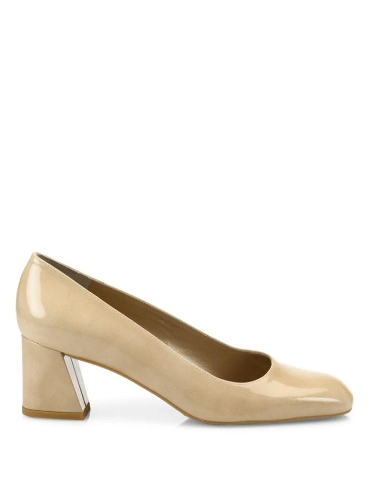 商品Stuart Weitzman|Stuart Weitzman - Marymid Leather Block Heel Pumps,价格¥1126,第5张图片详细描述