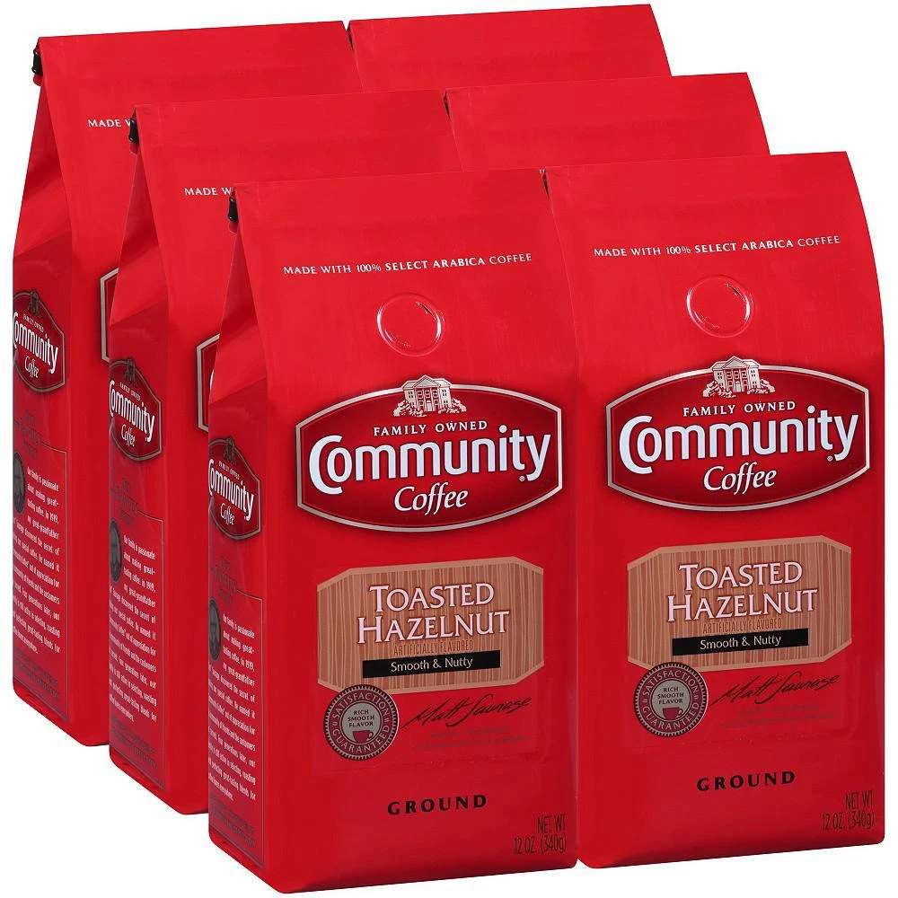 Toasted Hazelnut Medium Roast Premium Ground Coffee, 12 Oz - 6 Pack 商品