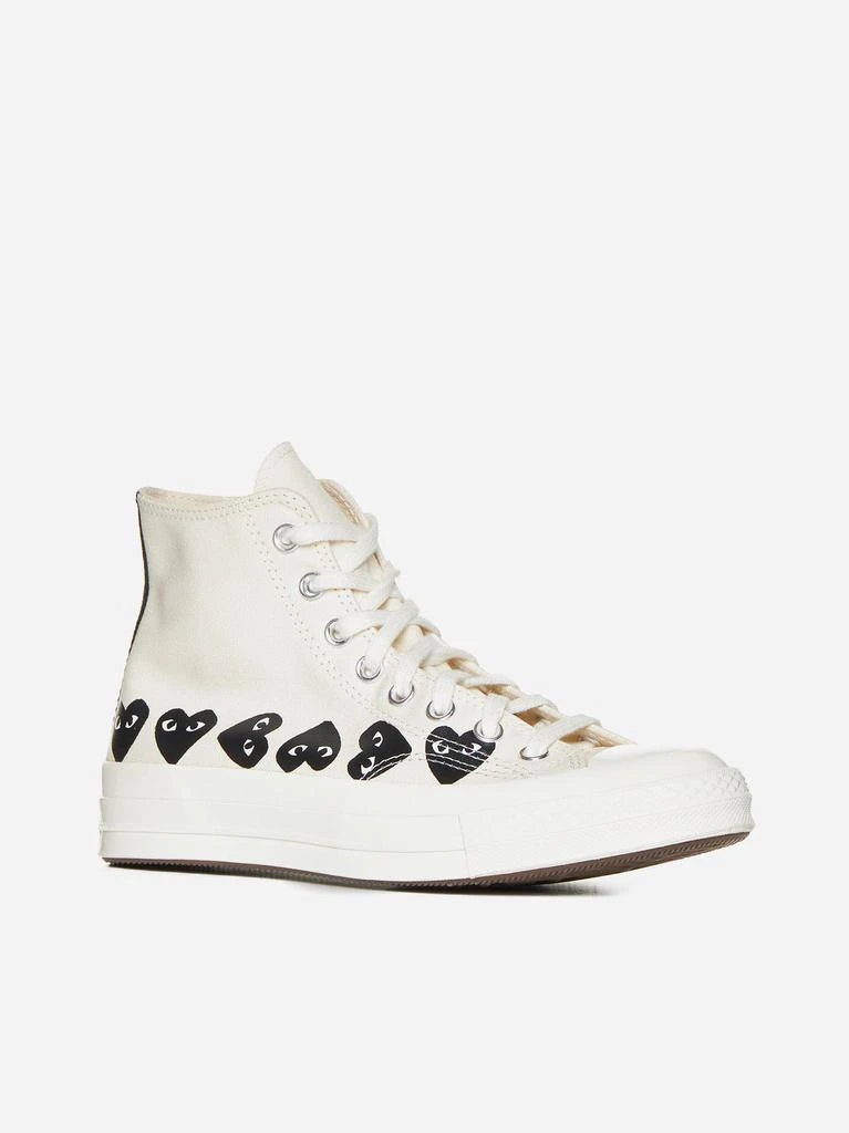 商品Comme des Garcons|X Converse Canvas High-top Sneakers,价格¥1012,第2张图片详细描述