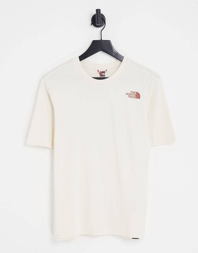 商品The North Face|The North Face Redbox t-shirt in off white Exclusive at ASOS,价格¥193,第4张图片详细描述