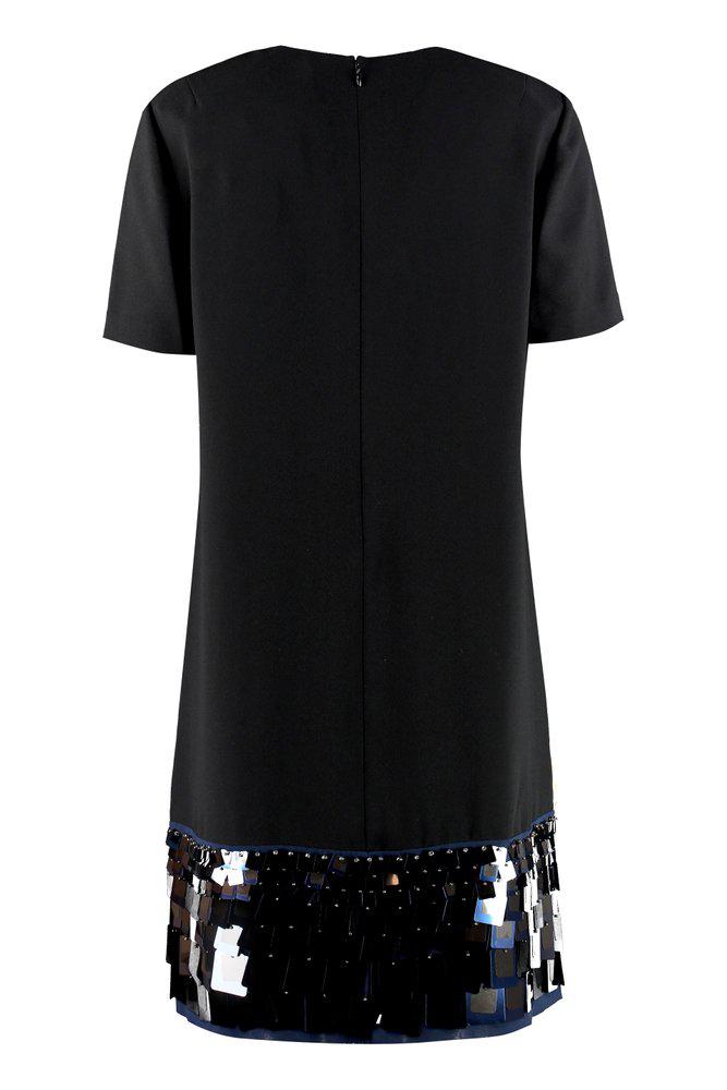 Tory Burch Sequin Embellished Short Sleeved Dress商品第1张图片规格展示