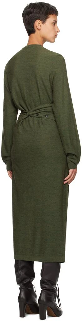 商品Lemaire|Green Twisted Midi Dress,价格¥2992,第3张图片详细描述