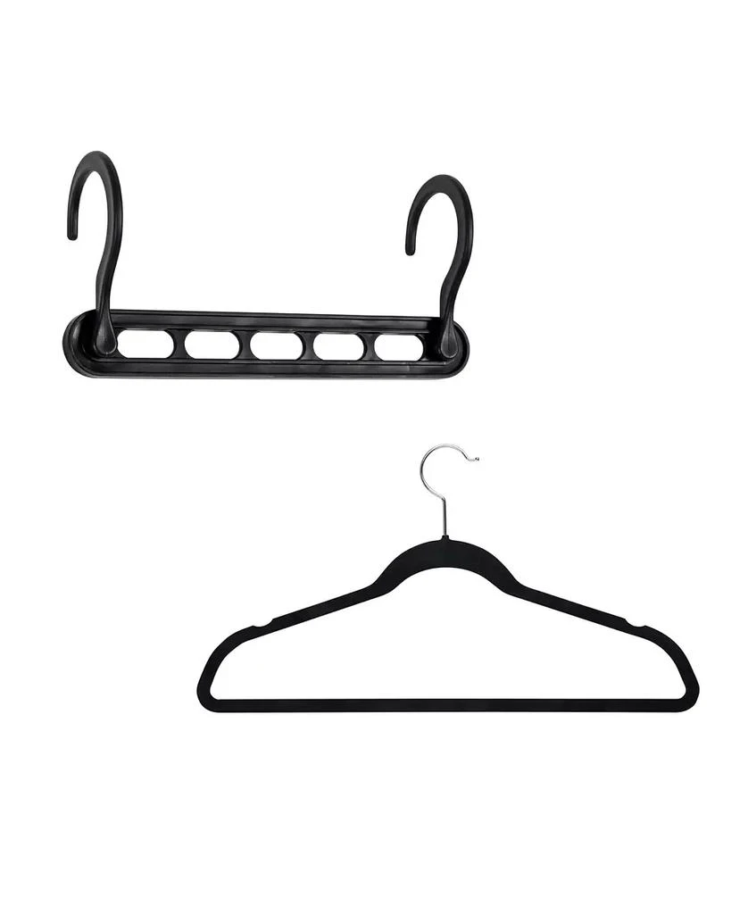 商品Honey Can Do|Collapsible Hangers and Velvet Non-Slip Hangers, 55 Piece,价格¥584,第2张图片详细描述