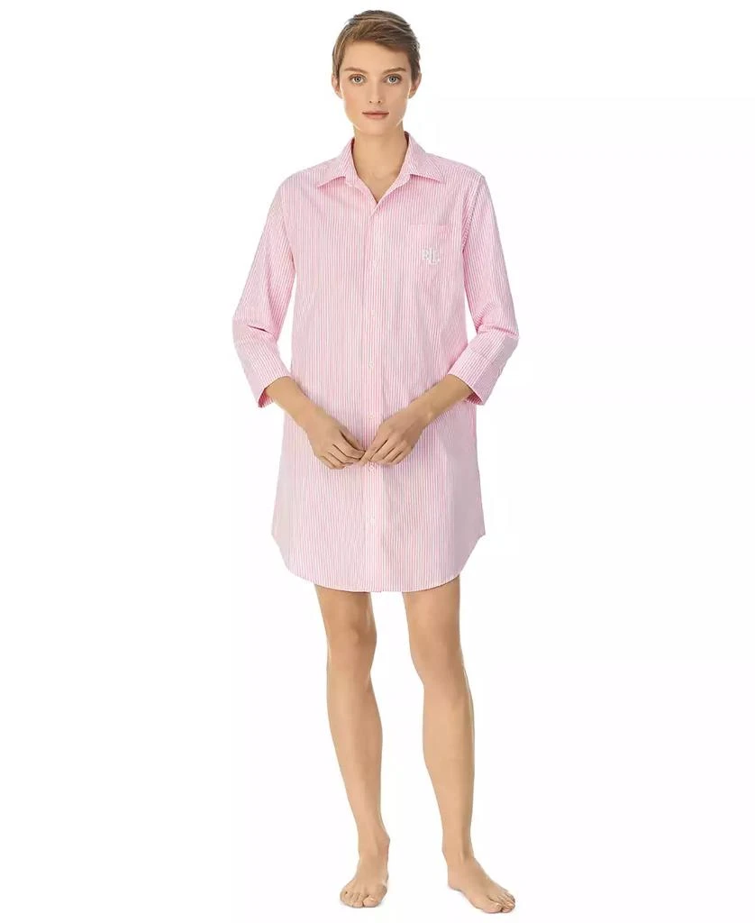 商品Ralph Lauren|Roll Cuff Sleepshirt Nightgown,价格¥311,第2张图片详细描述