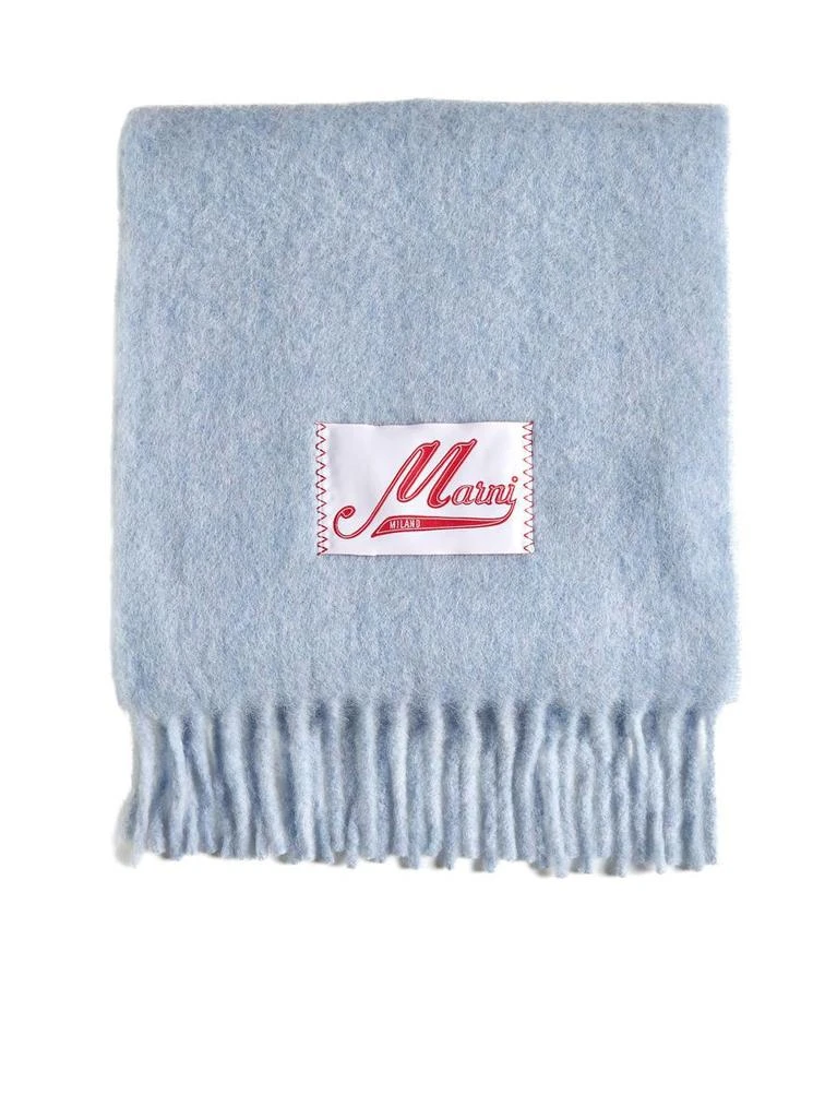 商品Marni|Marni Scarfs in Iris Blue Melange,价格¥1490,第1张图片