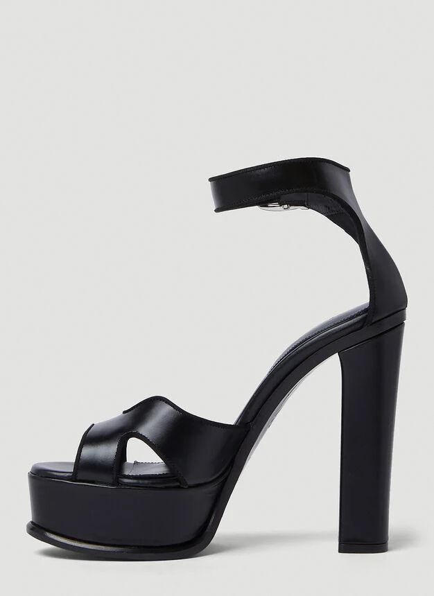 商品Alexander McQueen|Butterfly Platform Heels in Black,价格¥5170,第3张图片详细描述