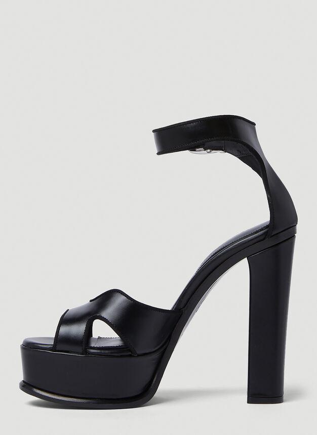 商品Alexander McQueen|Butterfly Platform Heels in Black,价格¥7975,第5张图片详细描述