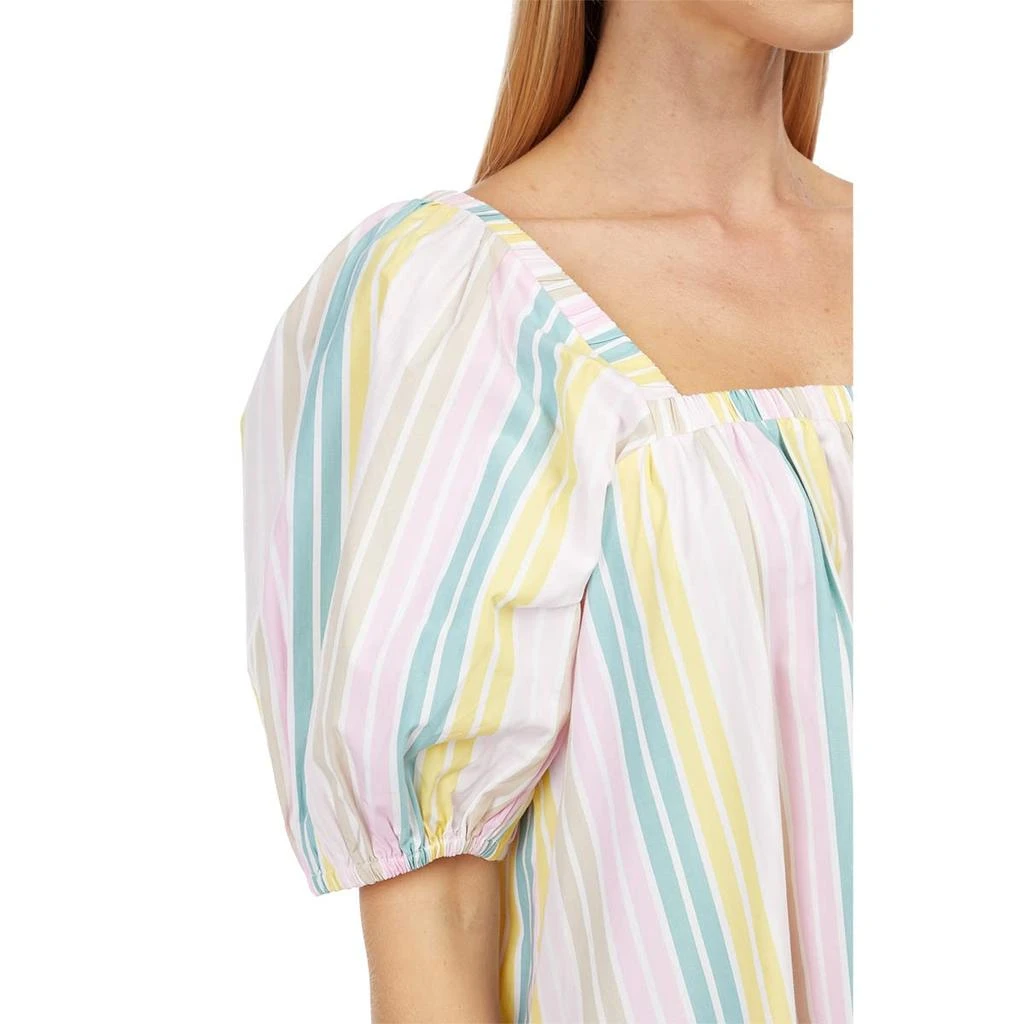 商品Ganni|Stripe Cotton Mini Dress,价格¥404,第4张图片详细描述
