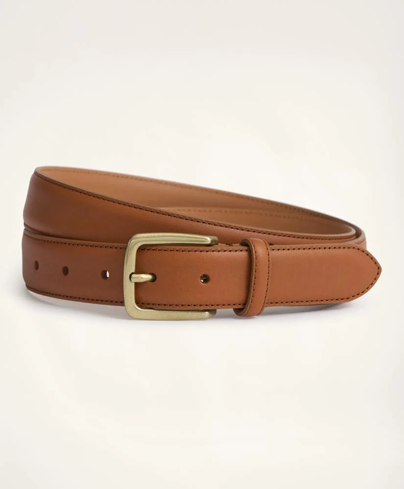 商品Brooks Brothers|Stitched Leather Belt,价格¥957,第1张图片