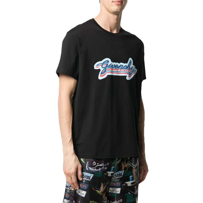 GIVENCHY 纪梵希 男士黑色T恤 BM71123002-001 商品