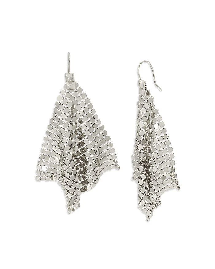 商品ALL SAINTS|Chain Mesh Handkerchief Statement Earrings,价格¥439,第1张图片详细描述