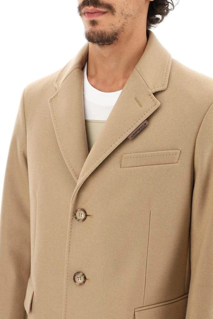 商品Burberry|WOOL AND CASHMERE COAT WITH PATCH,价格¥8575,第5张图片详细描述