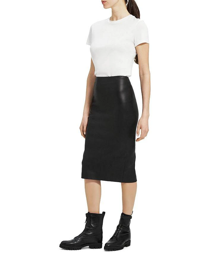 商品Theory|Leather Pencil Skirt,价格¥5209,第1张图片详细描述